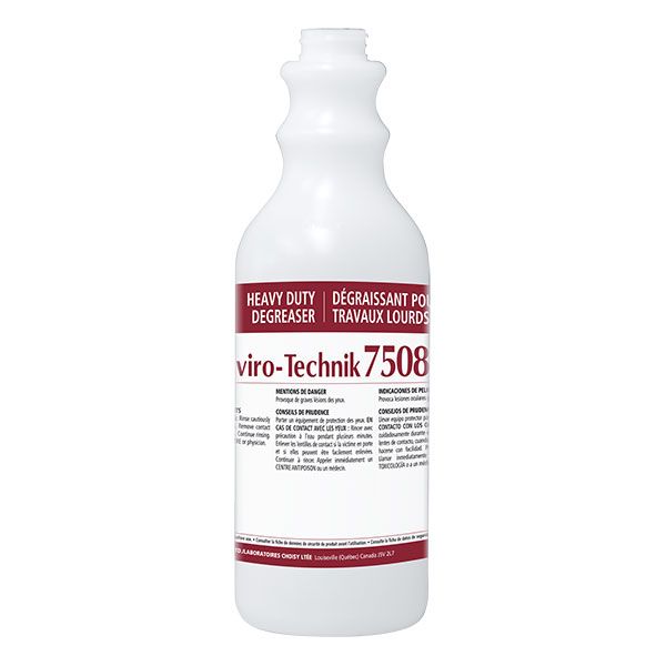 Empty bottle identified 750ml Degreaser (7508)