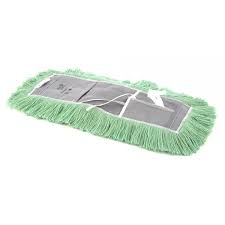 ELECTRASTAT Untreated green nylon dust mop with 48 &quot;cut tie