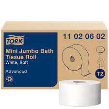 Papier hygiénique en rouleau mini jumbo Tork Advanced Douceur 2 plis 12x228.9