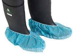 Anti-slip shoe cover blue 40G- 16 '' (100 /pak)