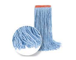 Instinct wet mop synthetic fiber strip straight cut blue 20oz