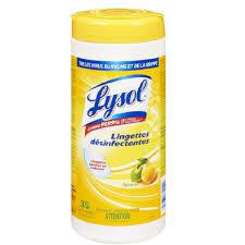 Lysol disinfectant wipes, citrus 35/ box