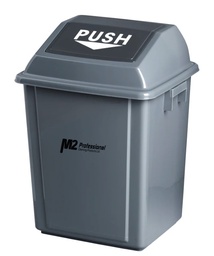 [M2p-WM-PS0040] Square garbage container w Lid-40L