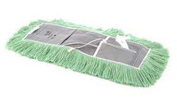 [ATL-24824] Dust mop green nylon non-treated electrostat (nylon / fasteners / cut wires) 24 ''