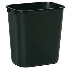 [M2P-WM-PS028] Black waste garbage can 26L