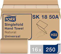 [SCA-SK1850A] Serviette à mains pli unique Tork Universal
