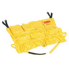 [RU264200YEL] Yellow bag with compartments for trash bin brut /k