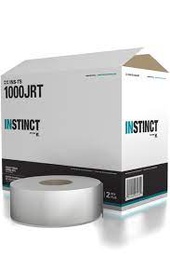 [INS-TS-1000JRT] Bath tissue jumbo roll, 2 ply, 1000, 8 rolls/box