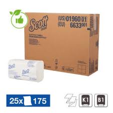 [KMC-01960] Scottfold m paper towels white 25x175 sheet
