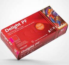 [AUR-38229] Delight pf vinyl Gloves 5.2 gr clear powder-free extra large 100/box (replaces: WAY-461-525-GPF-XL)