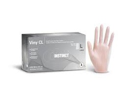 [INS-GL-VIN-100L] Disposable vinyl glove 5.2g clear without powder (100 / box)